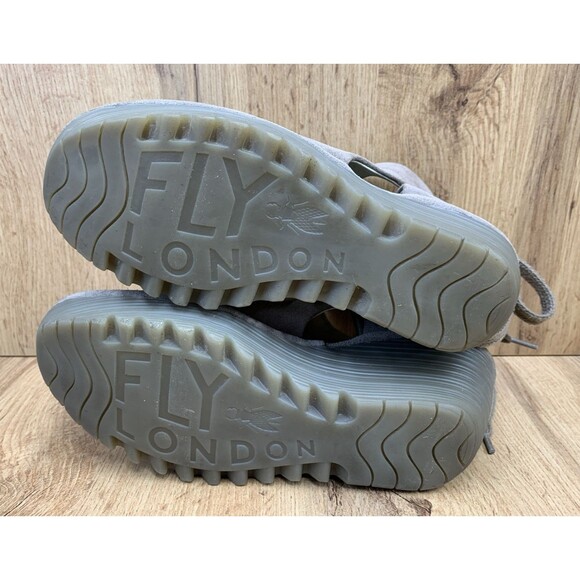 Fly London Yema Women’s EU 38 US 7.5 Ankle Bootie Wedge Heel Laced Back - Picture 5 of 16